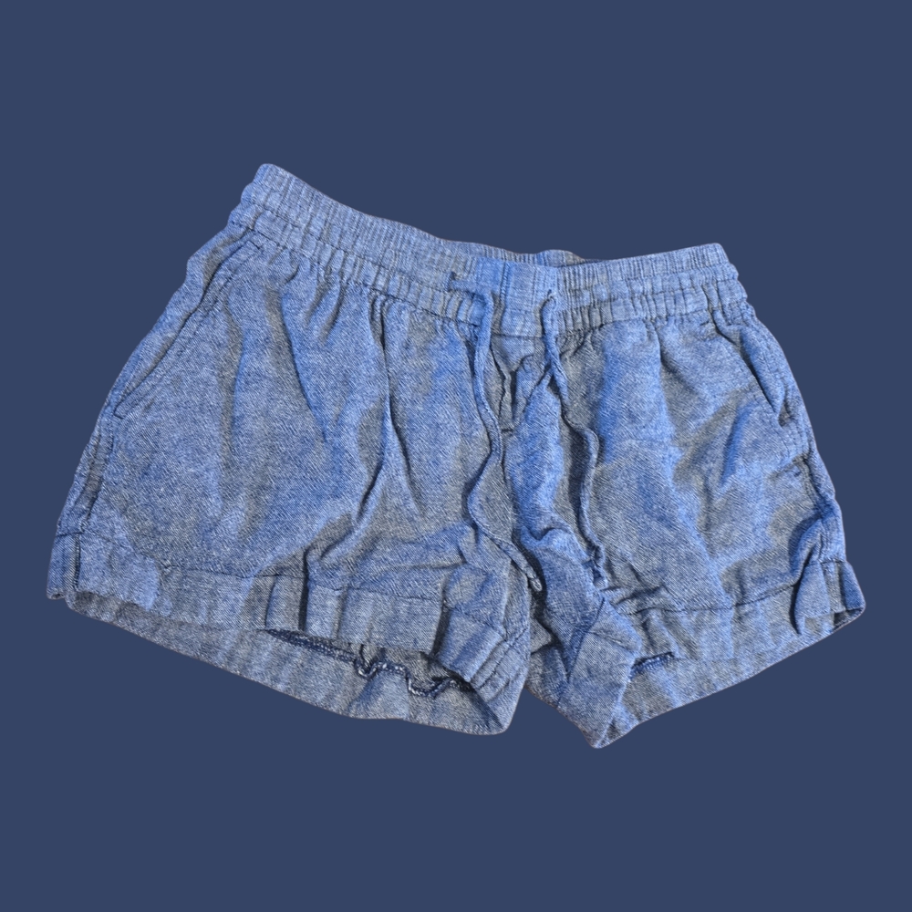 Oldâ Navy High Waist Heathered Blue Shorts